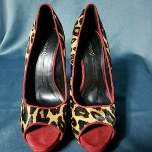 Boutique 9 leopard pony hair heels